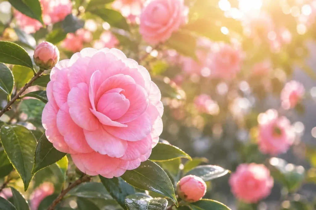 竹と椿のお宿 花べっぷを象徴する椿の花
