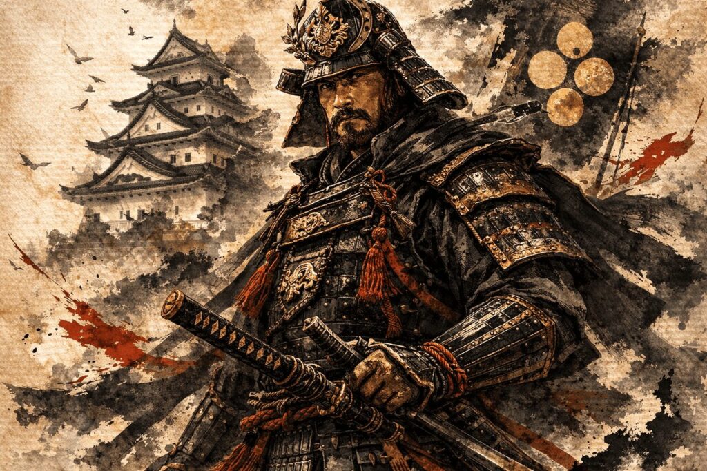 大友家を支えた有力な戦国武将、立花道雪 / 戸次鑑連のイメージイラスト