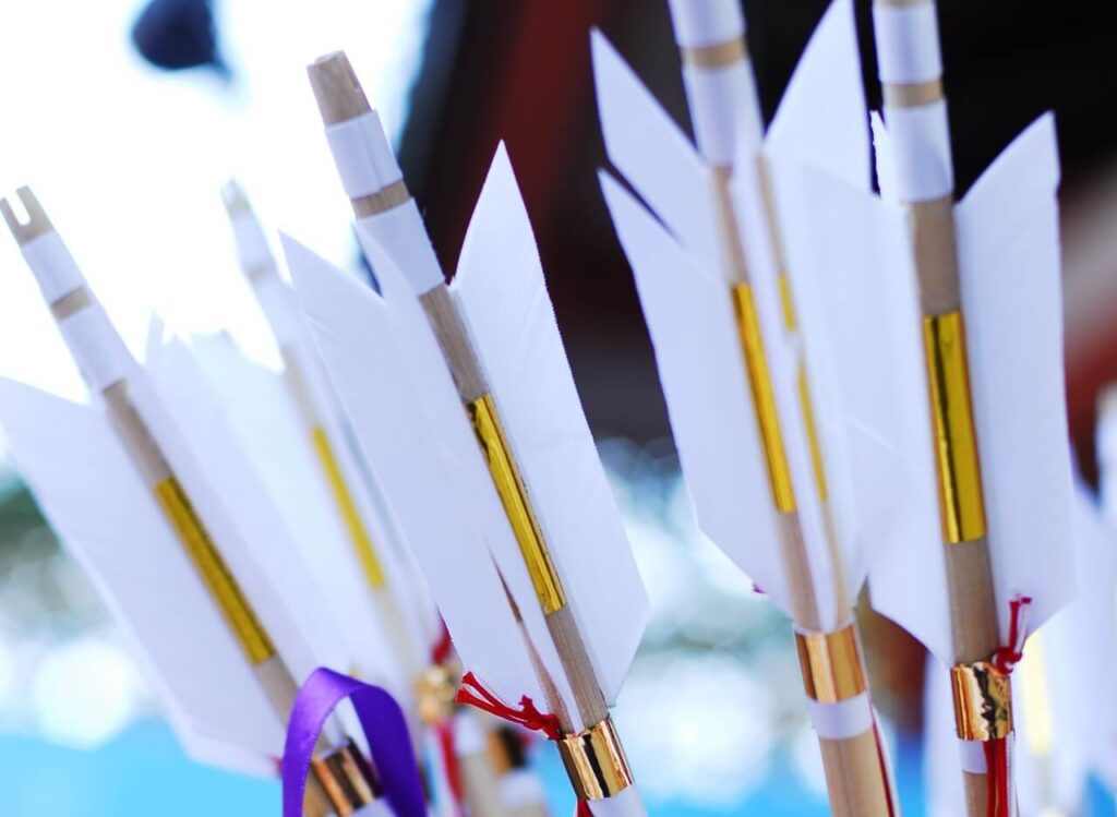 破魔矢のアップ、イメージ