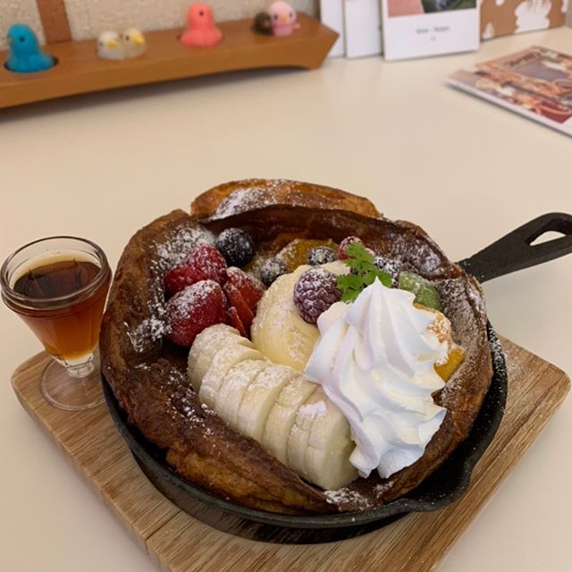 コトリカフェのダッチベイベー（別府の人気カフェスイーツ）看板メニュー