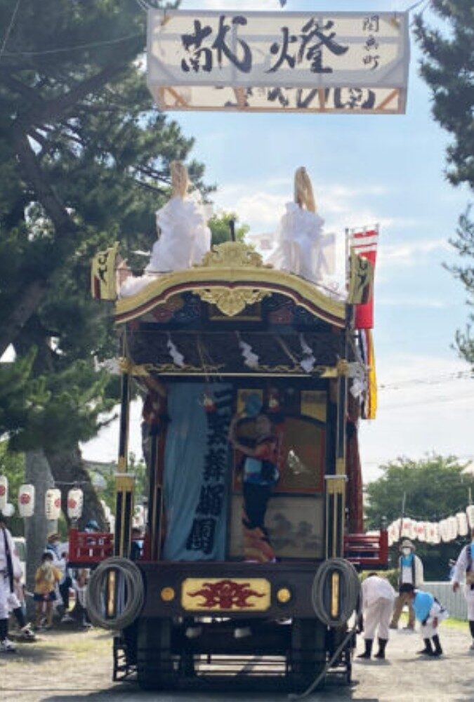 闇無濱神社の祭礼、龍王宮の奉納行事（大分県中津市竜王町）