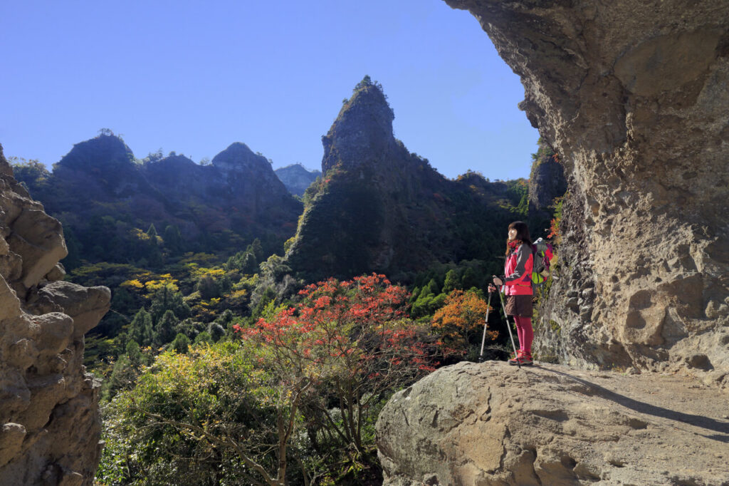 旧千燈寺跡周辺の山々を一望できる絶景トレッキングスポット