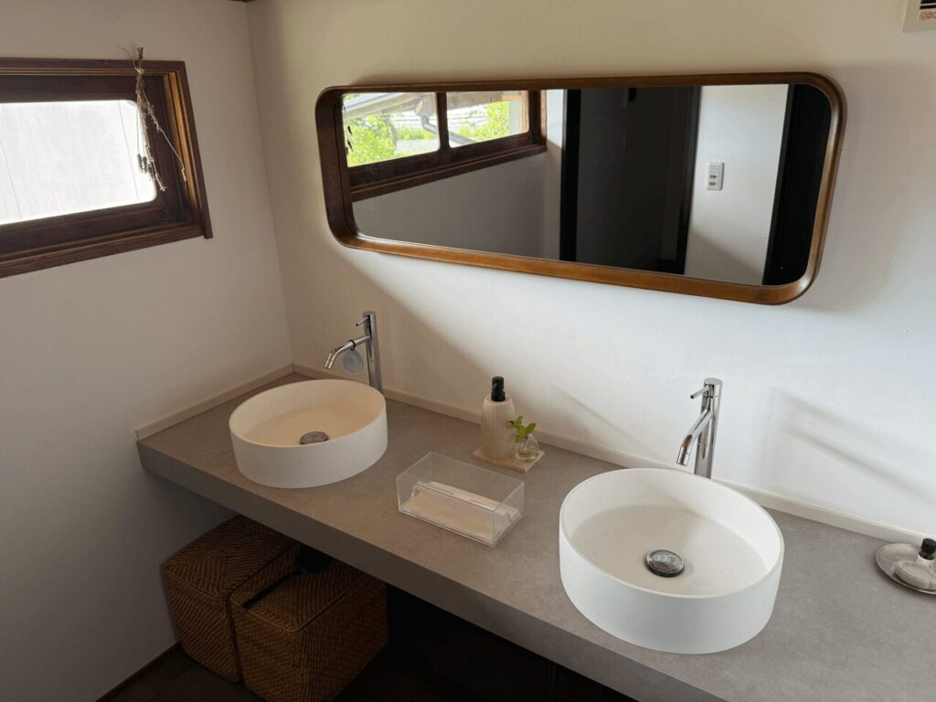 パウダールーム！？おしゃれなトイレスペースです。｜大分県中津市の隠れ家スポット「sanko hub」