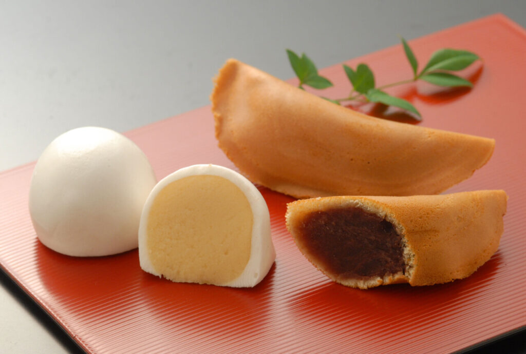 大分県竹田市の銘菓荒城の月のアップ